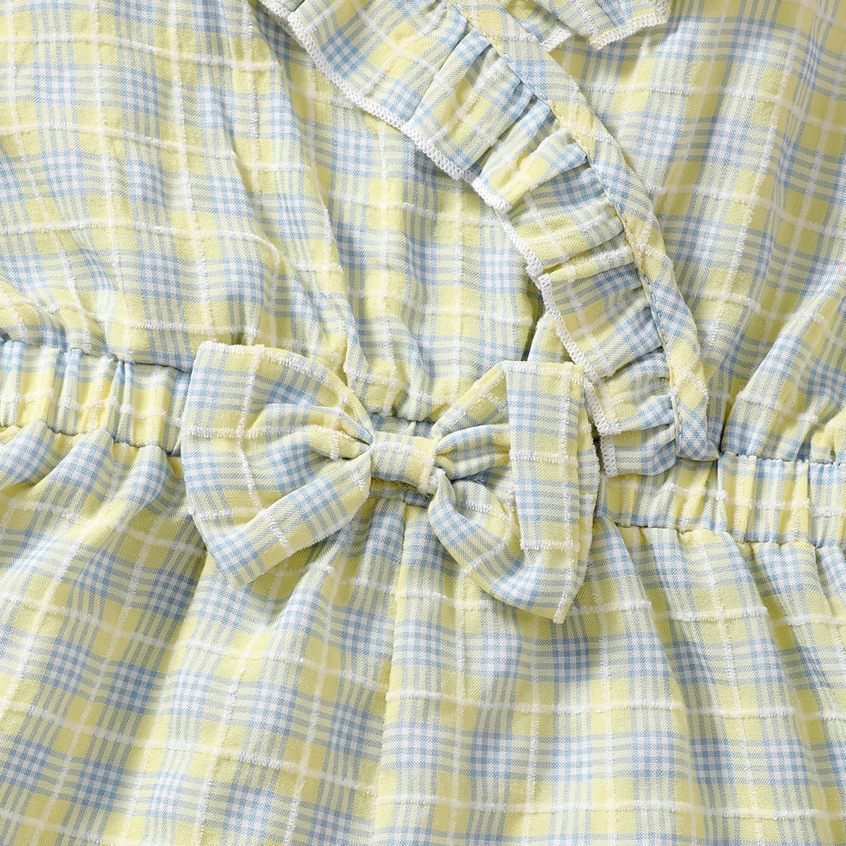 Toddler Girl Cute Plaid Heart-shaped Pattern Overalls Wholesale