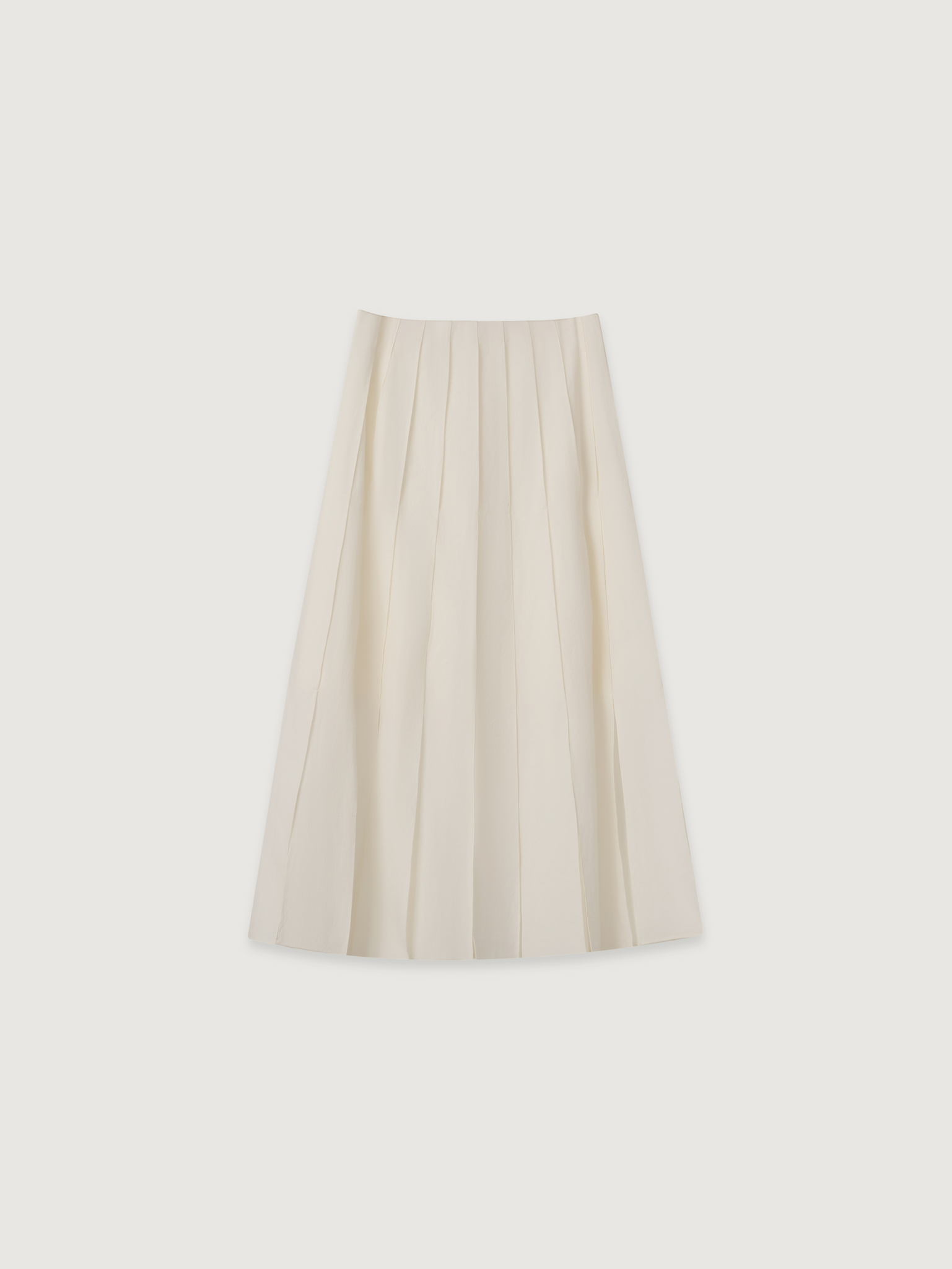 A-LINE PATCHED PANEL COTTON SKIRT